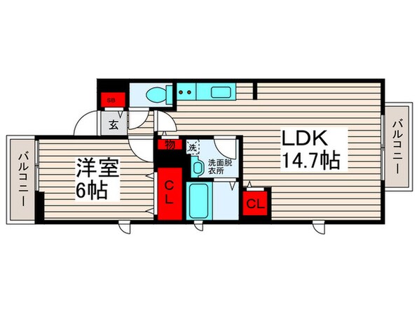 ましぇりⅠの物件間取画像